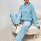 Marlowe - Women's Textured Hoodie and Tapered Lounge Pants Set