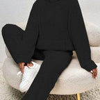 Marlowe - Women's Textured Hoodie and Tapered Lounge Pants Set