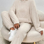 Marlowe - Women's Textured Hoodie and Tapered Lounge Pants Set