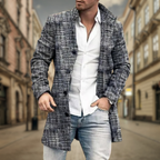 Matthieu - Men's Tailored Wool-Blend Overcoat