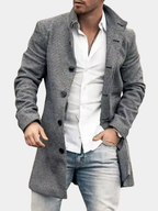 Matthieu - Men's Tailored Wool-Blend Overcoat