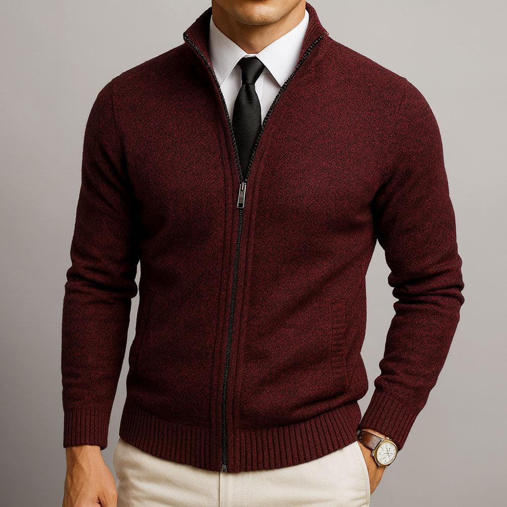 Max - Men's Wool-Blend Full-Zip Cardigan