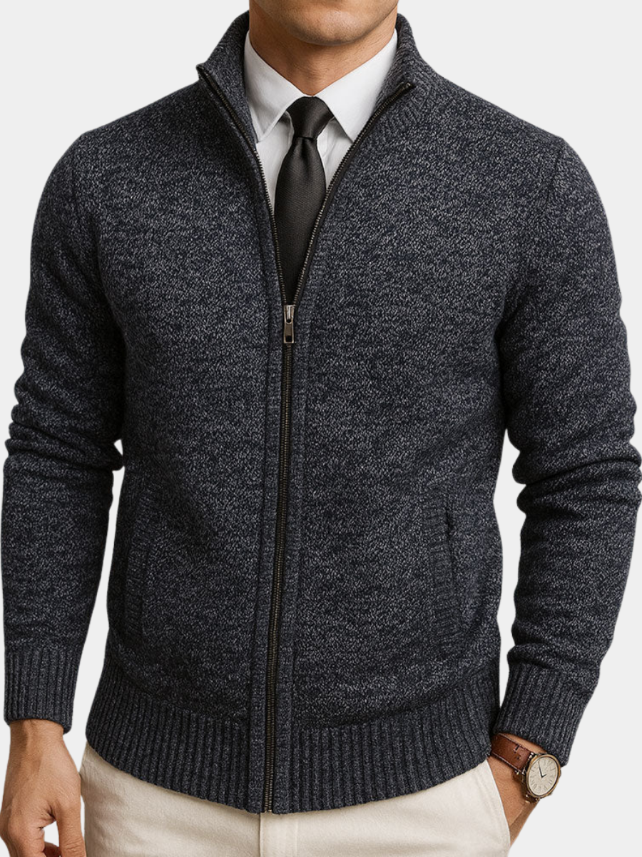 Max - Men's Wool-Blend Full-Zip Cardigan