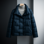 Meredith - Women's Button-Front Quilted Puffer Jacket