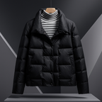 Meredith - Women's Button-Front Quilted Puffer Jacket