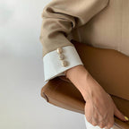 Natalie - Women's Collarless Blazer & Pleated Trouser Suit
