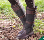 Nevaeh - Women's Buckle-Strap Knee-High Boots