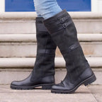 Nevaeh - Women's Buckle-Strap Knee-High Boots
