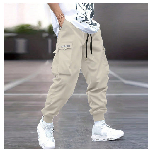 Nikolai - Men's Relaxed-Fit Cargo Joggers with Drawstring Waist