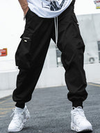 Nikolai - Men's Relaxed-Fit Cargo Joggers with Drawstring Waist