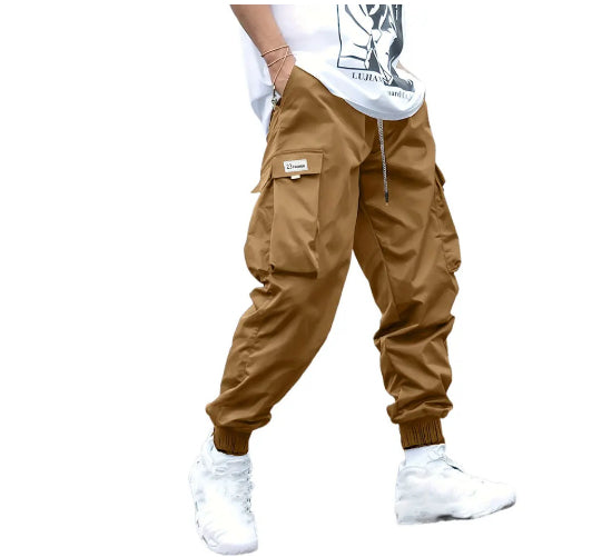Nikolai - Men's Relaxed-Fit Cargo Joggers with Drawstring Waist