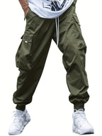Nikolai - Men's Relaxed-Fit Cargo Joggers with Drawstring Waist