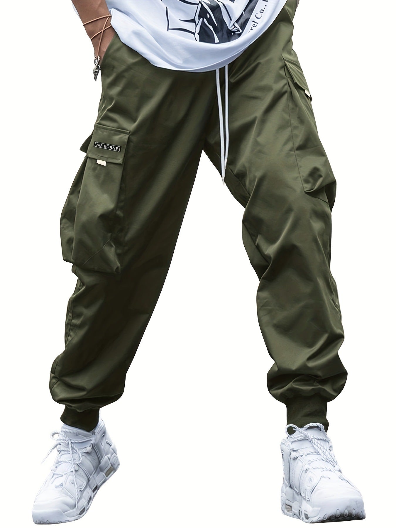 Nikolai - Men's Relaxed-Fit Cargo Joggers with Drawstring Waist