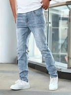 Orrin - Men's Tapered Denim Jeans with Subtle Fading