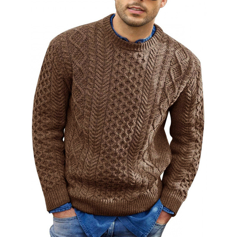 Orson - Men's Multi-Texture Crew Neck Sweater