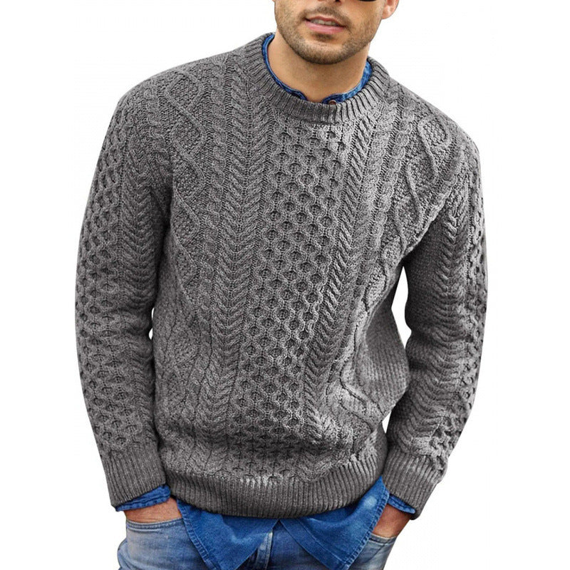 Orson - Men's Multi-Texture Crew Neck Sweater