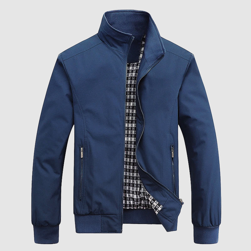 Orson - Men's Zip-Up Bomber Jacket with Ribbed Cuffs