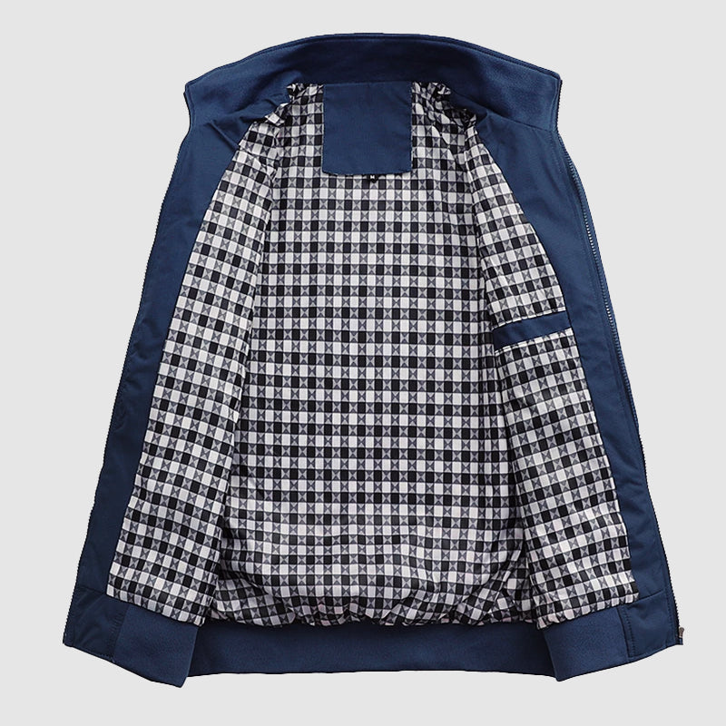 Orson - Men's Zip-Up Bomber Jacket with Ribbed Cuffs