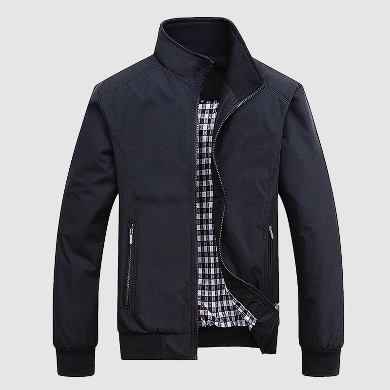 Orson - Men's Zip-Up Bomber Jacket with Ribbed Cuffs