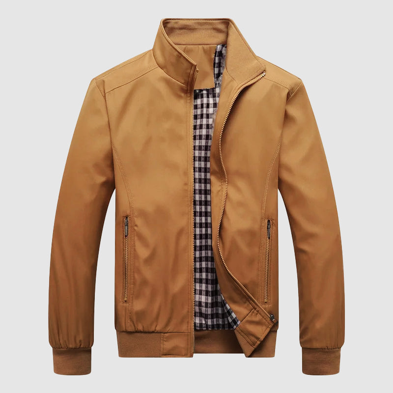 Orson - Men's Zip-Up Bomber Jacket with Ribbed Cuffs