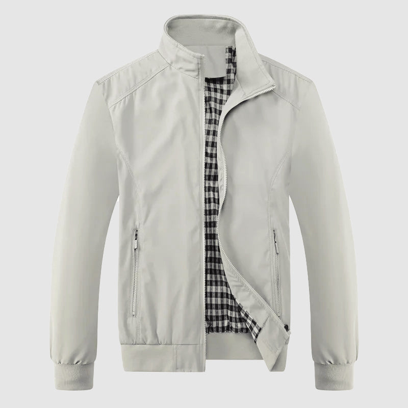 Orson - Men's Zip-Up Bomber Jacket with Ribbed Cuffs