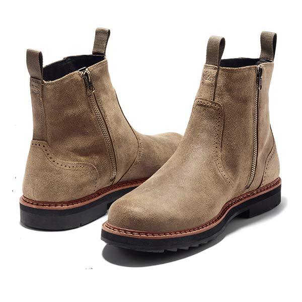 Orville - Men's Suede Chelsea Boots with Lugged Sole