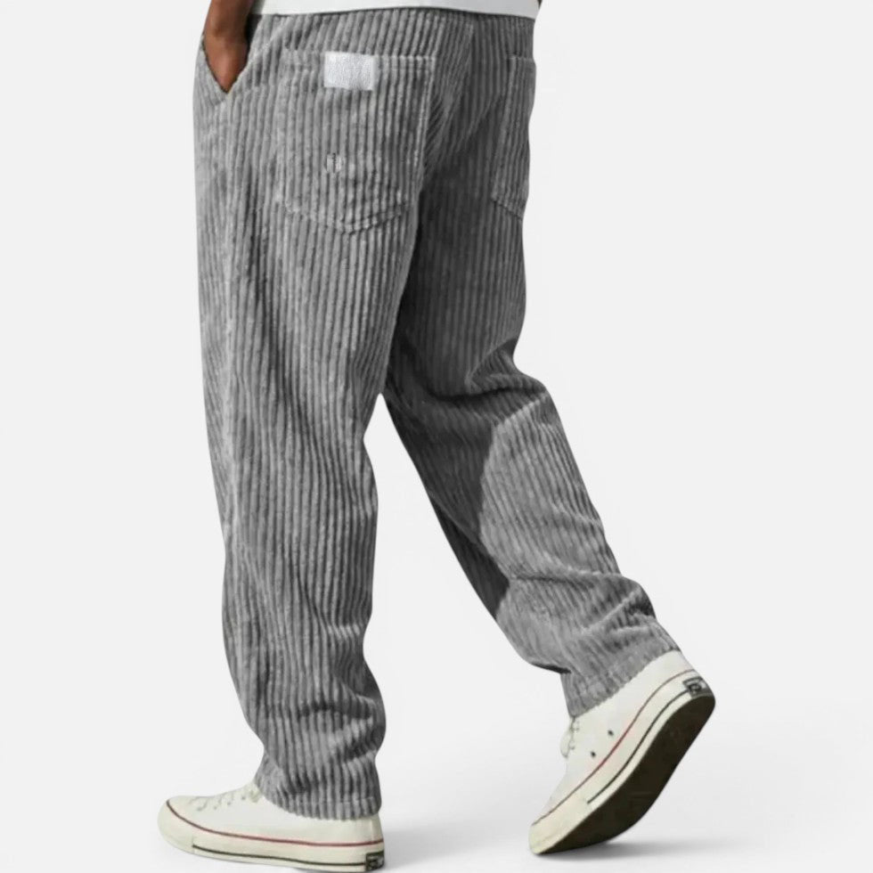 Simon - Men's Ribbed Corduroy Relaxed Pants