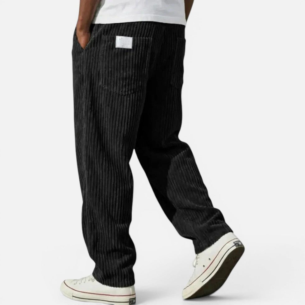 Simon - Men's Ribbed Corduroy Relaxed Pants
