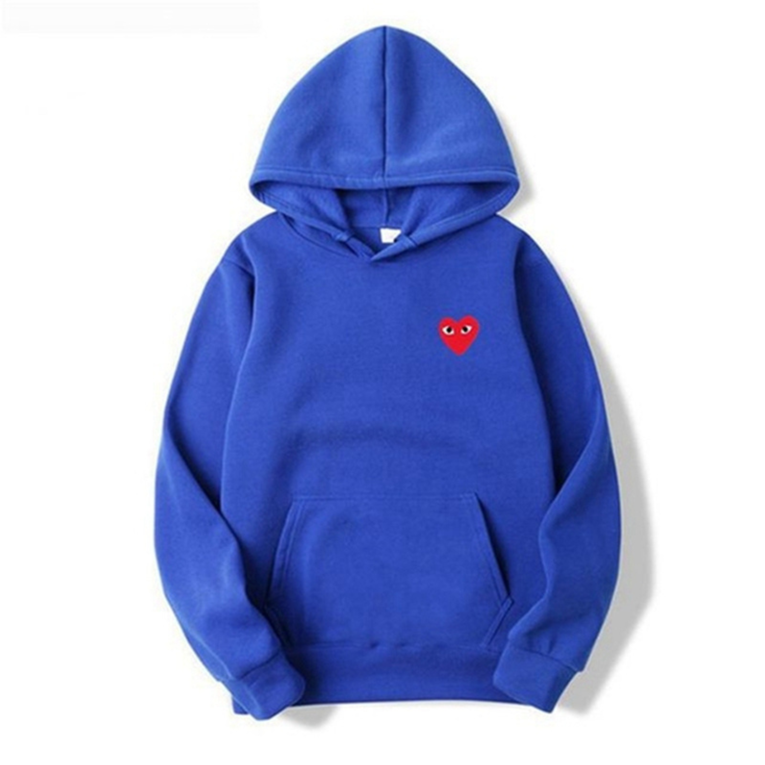 Petra - Women's Heart-Patch Hoodie with Drawstring and Kangaroo Pocket
