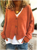Phoebe - Women's Button-Front Cardigan with Relaxed Silhouette