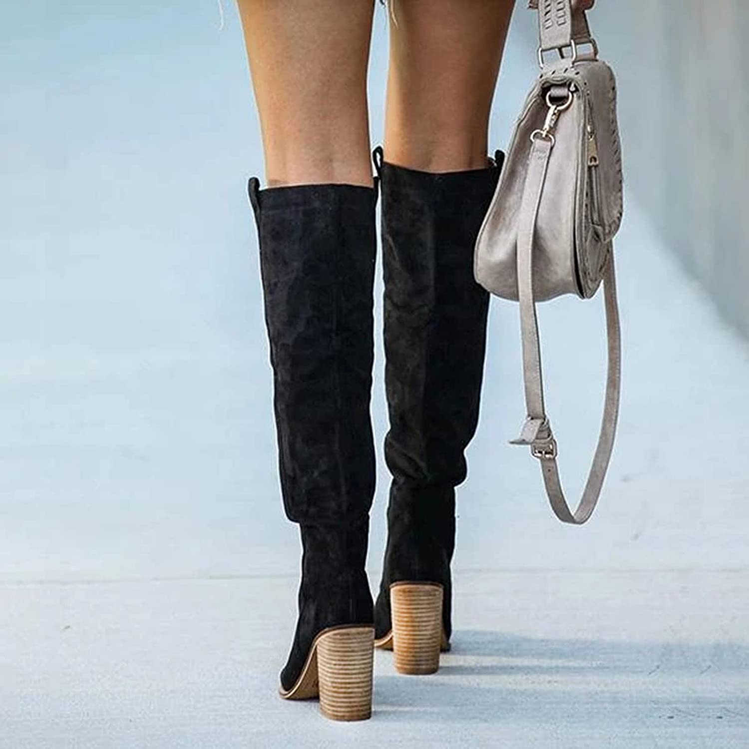 Piper - Women's Knee-High Block Heel Boots
