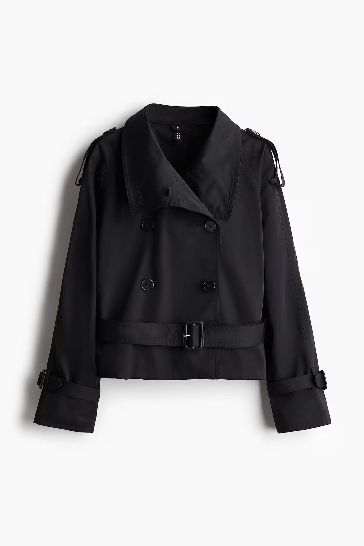 Portia - Women's Double-Breasted Trench Coat with Buckle Belt
