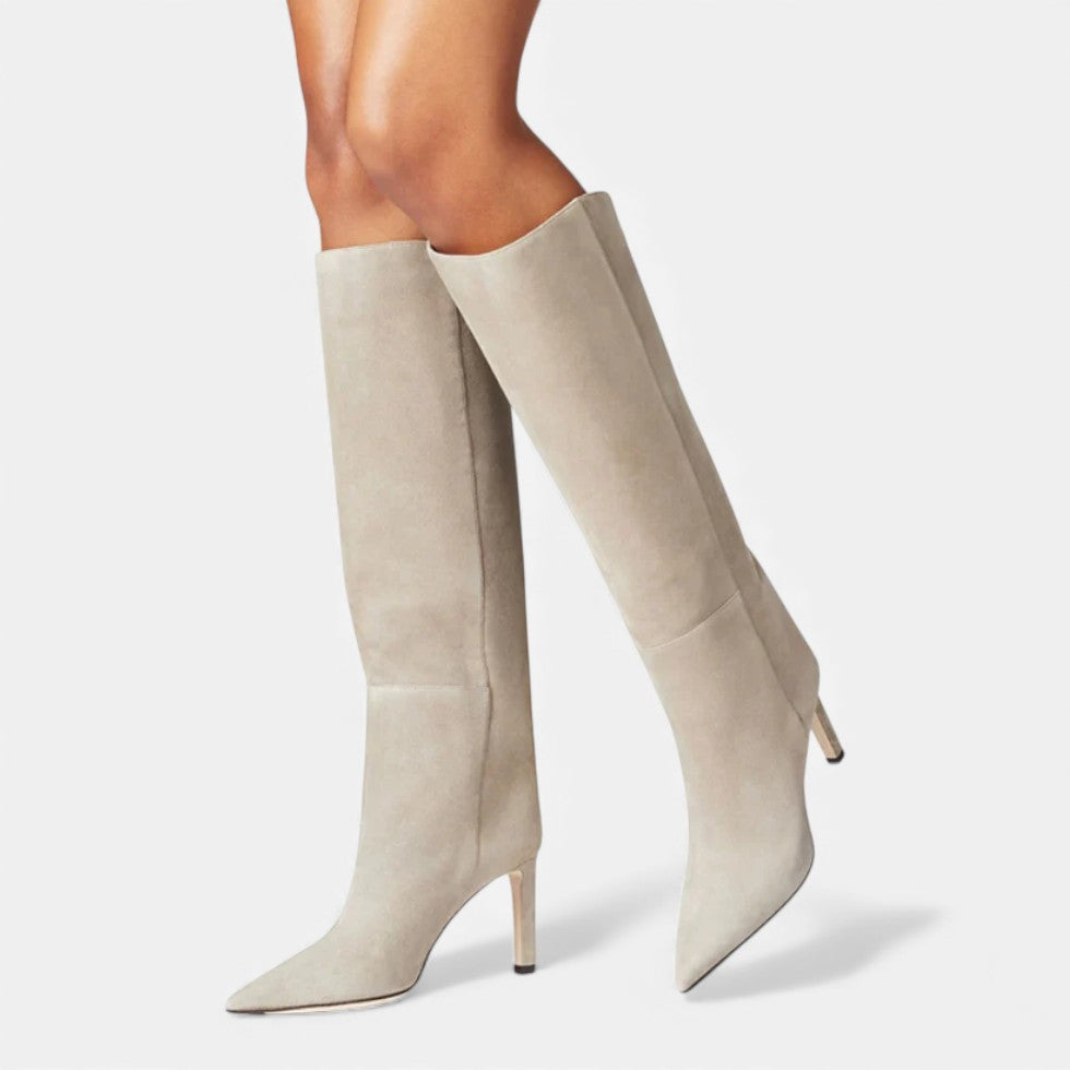 Portia - Women's Pointed-Toe Knee-High Boot