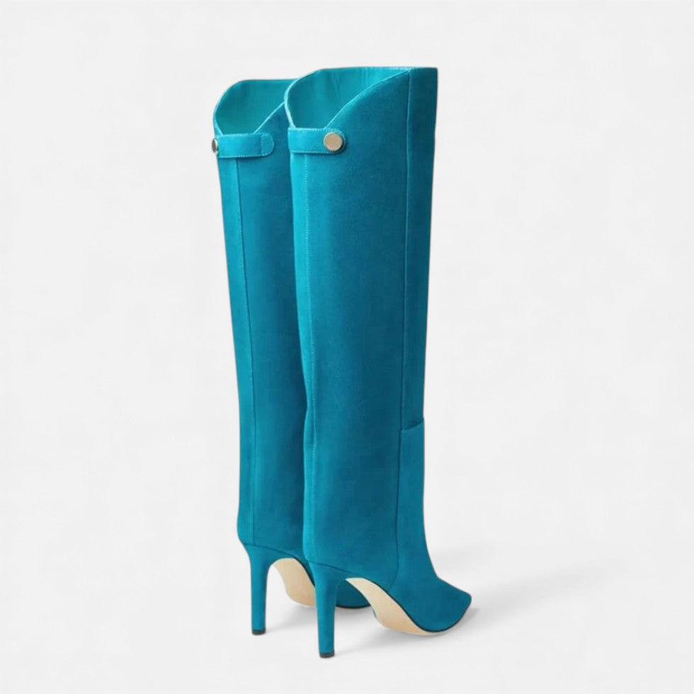 Portia - Women's Pointed-Toe Knee-High Boot