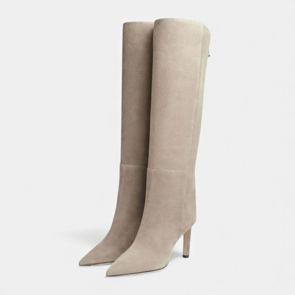 Portia - Women's Pointed-Toe Knee-High Boot