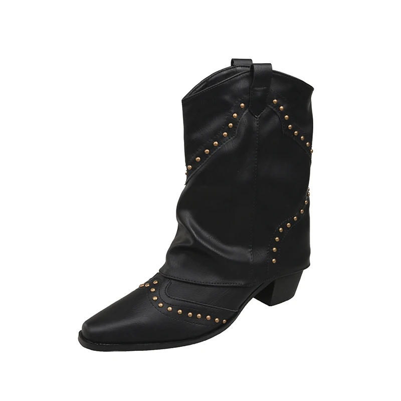 Priscilla - Women's Studded Western Boots