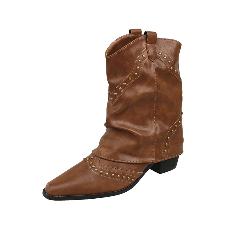 Priscilla - Women's Studded Western Boots