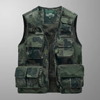 Quinton - Men's Camouflage Utility Vest with Multi-Pocket Storage