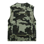 Quinton - Men's Camouflage Utility Vest with Multi-Pocket Storage