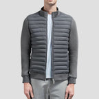 Rafael - Men's Quilted Hybrid Jacket with Knit Sleeves