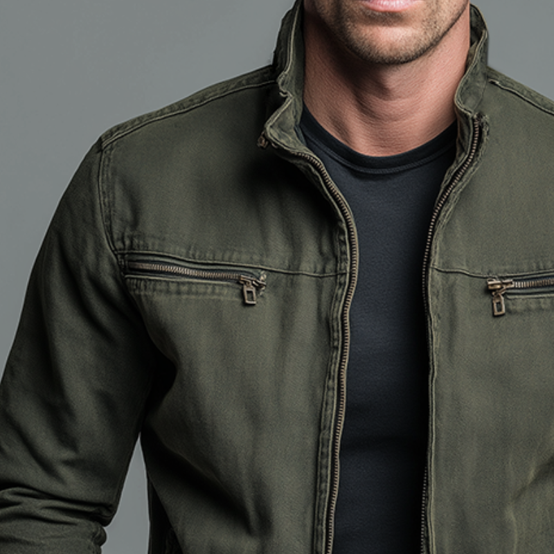 Remington - Men's Full-Zip Woven Jacket with Chest Pockets