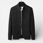 Reuben - Men's Button-Front Cardigan with Textured Knit