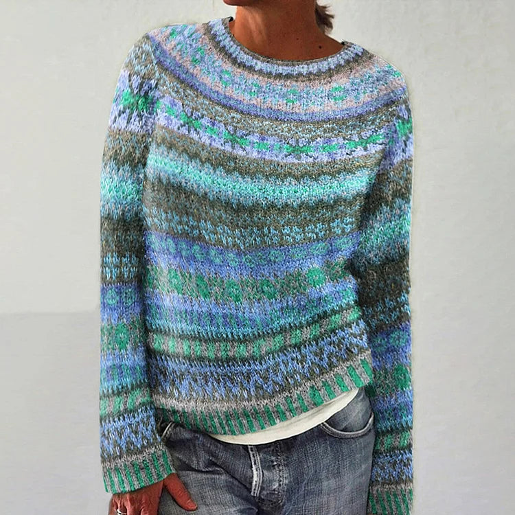 Rinna - Women's Colorblock Knit Pullover