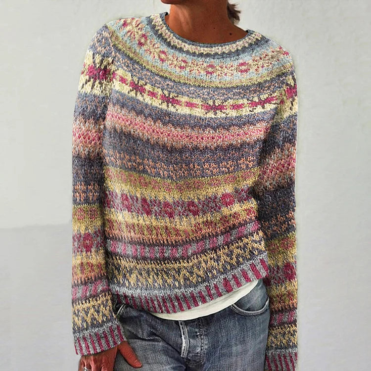 Rinna - Women's Colorblock Knit Pullover