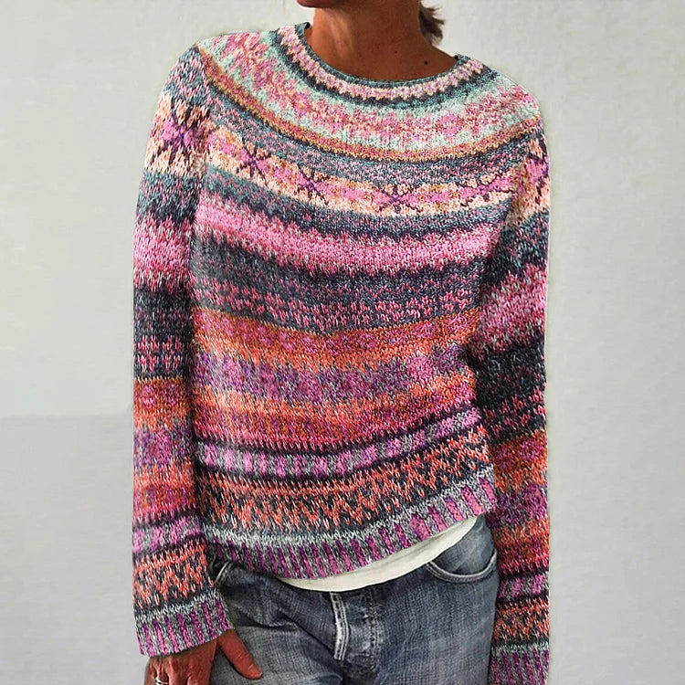 Rinna - Women's Colorblock Knit Pullover