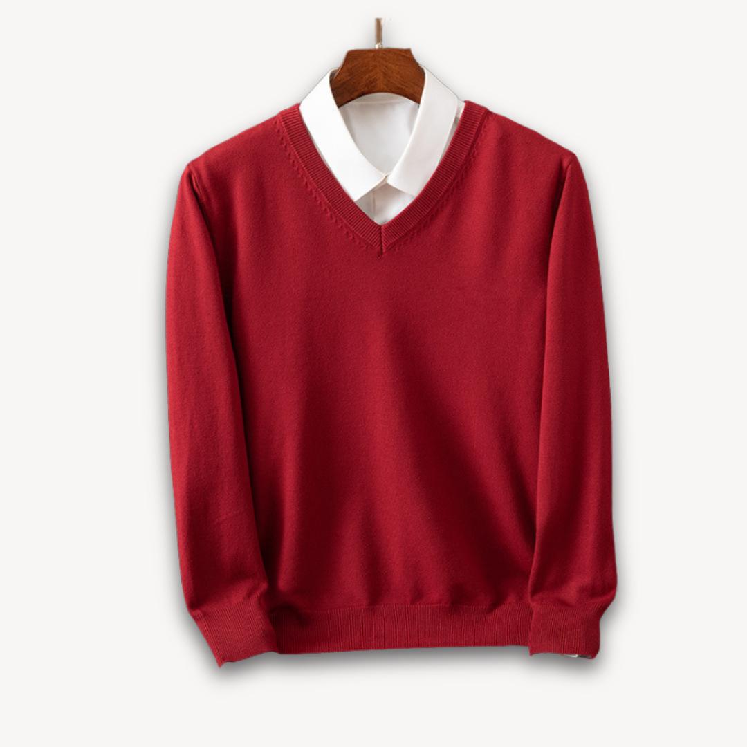 Robert - Men's Cashmere V-Neck Sweater