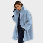 Rosalie - Women's Wool-Blend Coat with Attached Hood
