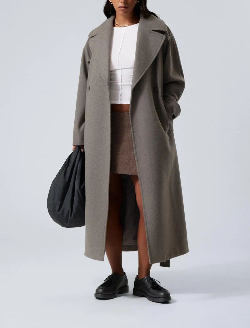 Rylee - Women's Oversized Notch Lapel Wool Coat