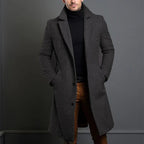 Santiago - Men's Notch-Lapel Wool Overcoat