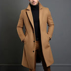 Santiago - Men's Notch-Lapel Wool Overcoat